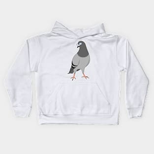 Rock Dove with Glasses Kids Hoodie